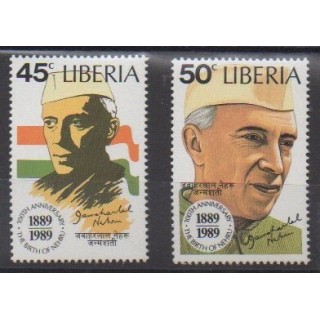 Acheter cette série de timbres du Liberia de l'année 1989 (No 1135/1136).