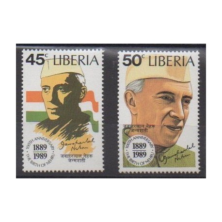 Liberia - 1989 - Nb 1135/1136 - Celebrities