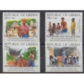Buy this set of stamps of Liberia of the year 1994 (Nb 1257/1260).