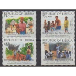 Liberia - 1994 - No 1257/1260 - Enfance