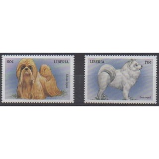 Acheter cette série de timbres du Liberia de l'année 1999 (No 2035/2036).
