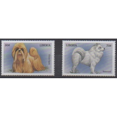 Liberia - 1999 - Nb 2035/2036 - Dogs