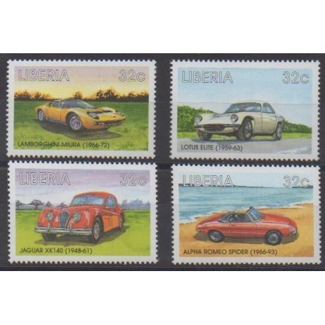 Liberia - 1998 - Nb 1856/1859 - Cars