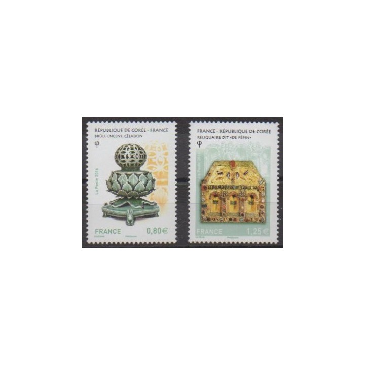 Buy this set of stamps of France of the year 2016 (Nb 5064/5065).