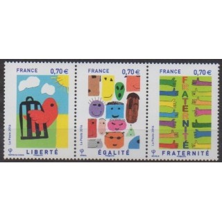 Acheter cette série de timbres de France de l'année 2016 (No 5021/5023).