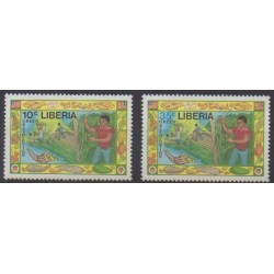 Liberia - 1988 - Nb 1087/1088 - Various Historics Themes