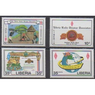 Acheter cette série de timbres du Liberia de l'année 1987 (No 1055/1058).