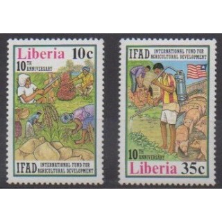 Acheter cette série de timbres du Liberia de l'année 1988 (No 1108/1109).