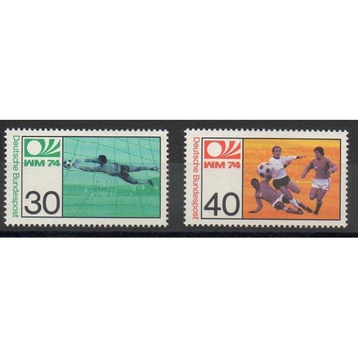 Timbres - Thème sports divers - Allemagne occidentale (RFA) - 1974- No 657/658