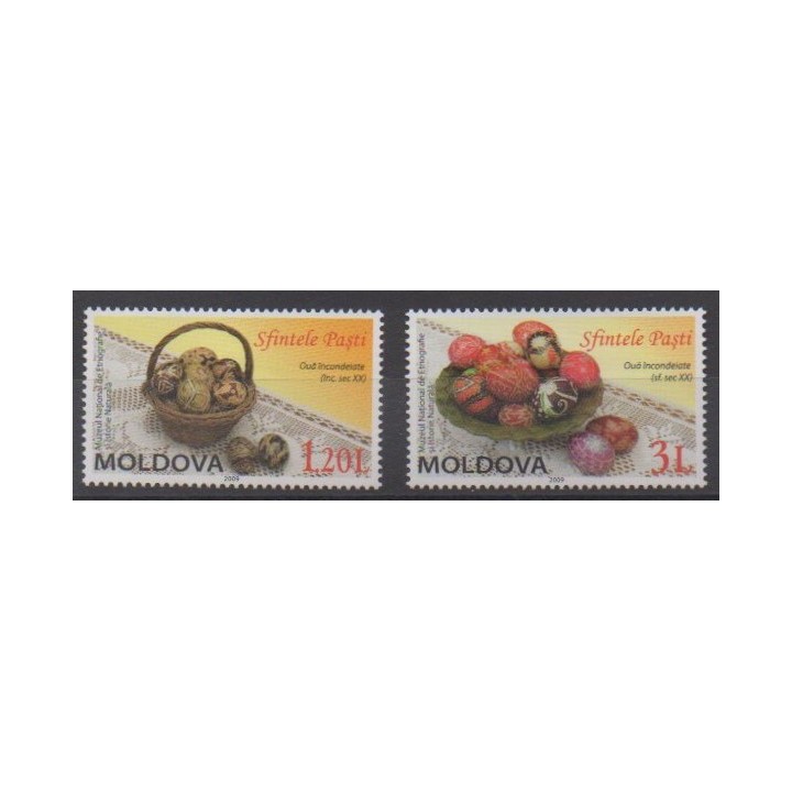 Acheter cette série de timbres de Moldavie de l'année 2009 (No 562/563).