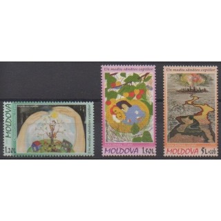 Buy this set of stamps of Moldova of the year 2009 (Nb 567/569).