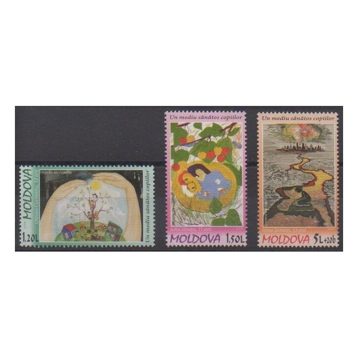 Buy this set of stamps of Moldova of the year 2009 (Nb 567/569).