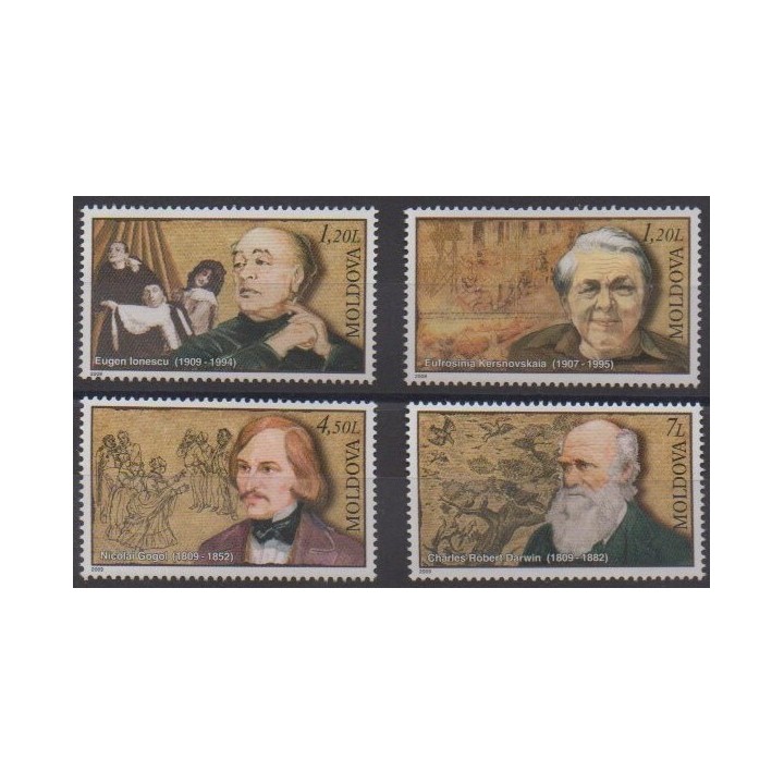 Buy this set of stamps of Moldova of the year 2009 (Nb 592/595).