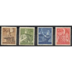 Allemagne - 1943- No 769/772 - Seconde Guerre mondiale
