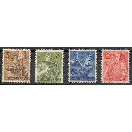 Allemagne - 1943- No 769/772 - Seconde Guerre mondiale