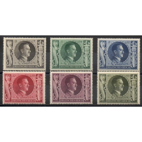 Allemagne - 1943- No 763/768 - Seconde Guerre mondiale