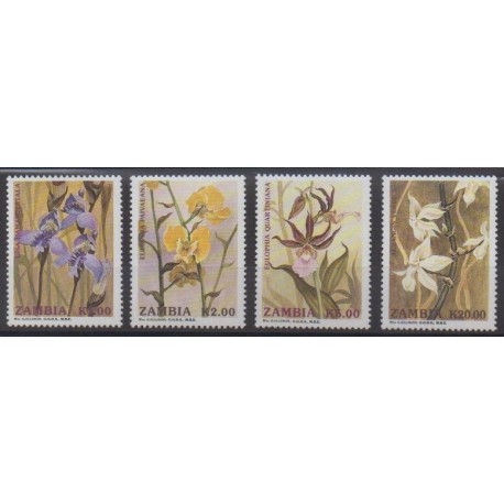 Zambie - 1992 - No 549/552 - Orchidées