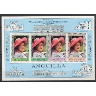 Timbres - Thème royauté - Anguilla - 1980- No BF 33