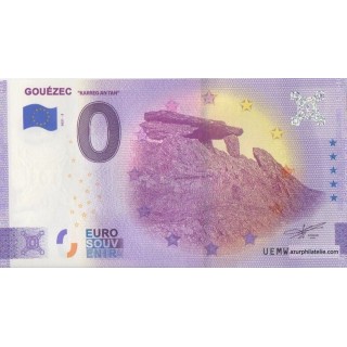 Billet souvenir touristique - 2021-3 - Gouézec - Karreg an Tan - (Finistère)