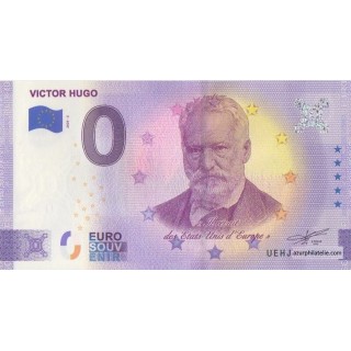 Billet souvenir touristique - 2020-2 - Victor Hugo - (Indre-et-Loire )