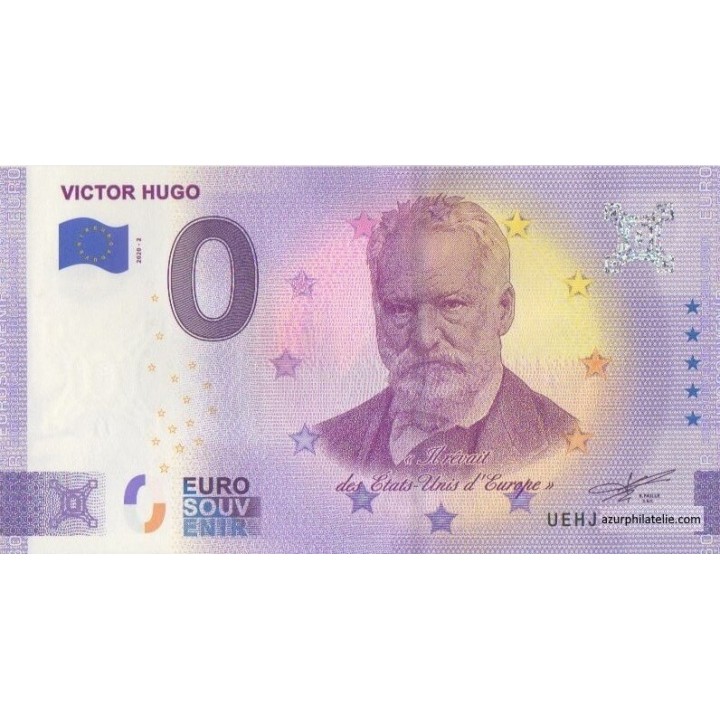 Billet souvenir touristique - 2020-2 - Victor Hugo - (Indre-et-Loire )