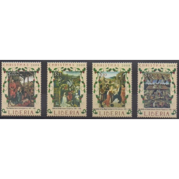 Acheter cette série de timbres du Liberia de l'année 2008 (No 4579A/4579D).