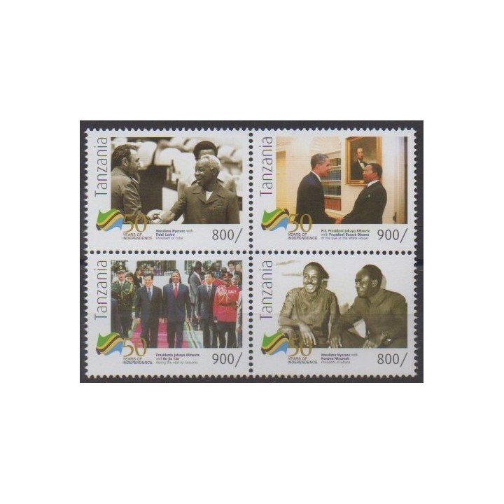 Buy this set of stamps of Tanzania of the year 2011 (Nb 3792G/3792K).