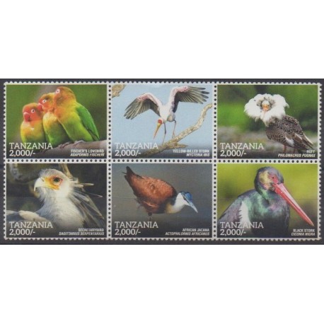 Tanzanie - 2015 - No 3943/3948 - Oiseaux