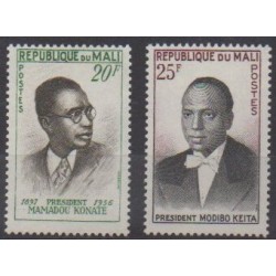 Mali - 1961 - No 13/14 - Célébrités