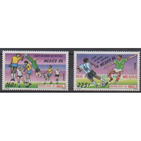 Mali - 1986 - No 532/533 - Coupe du monde de football
