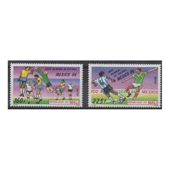 Buy this set of stamps of Mali of the year 1986 (Nb 532/533).