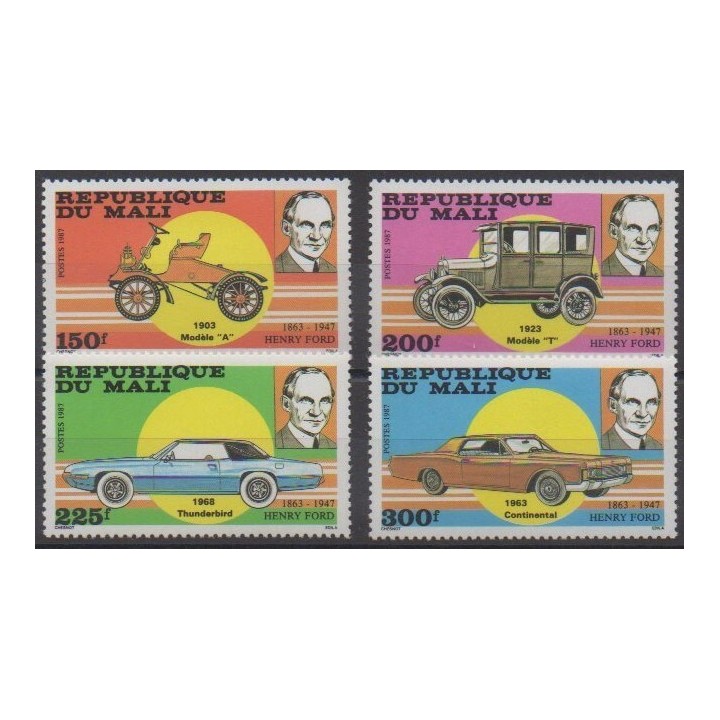 Acheter cette série de timbres du Mali de l'année 1987 (No 542/545).