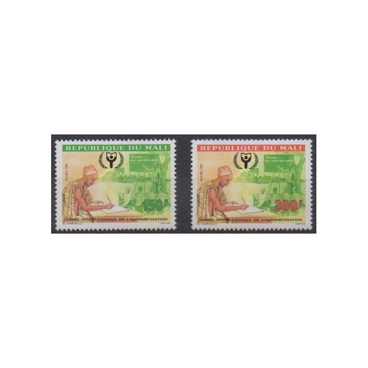Buy this set of stamps of Mali of the year 1990 (Nb 565/566).