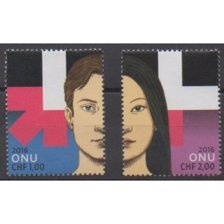 Buy this set of stamps of United Nations (UN - Geneva) of the year 2016 (Nb 944/945).
