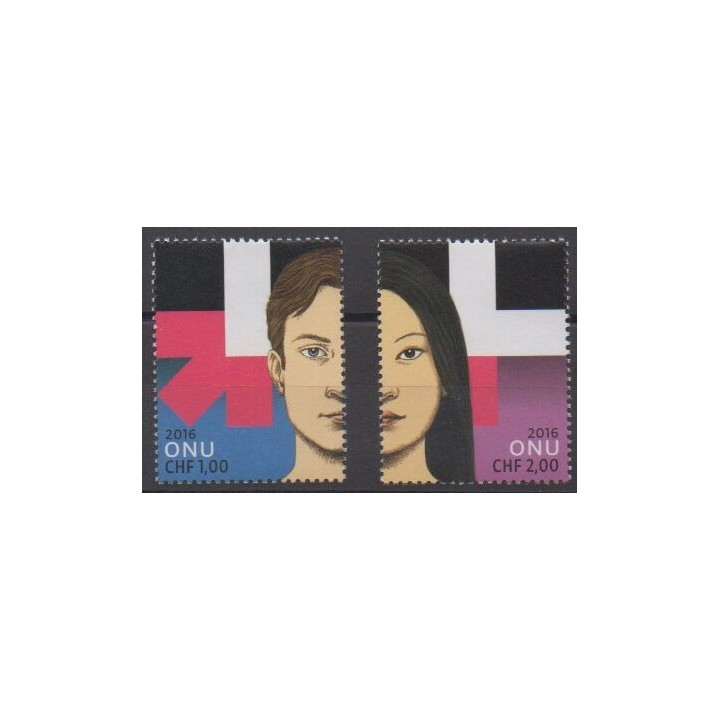 Acheter cette série de timbres des Nations Unies (ONU - Genève)  de l'année 2016 (No 944/945).
