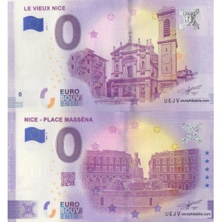 Billet souvenir touristique - 2021-2 - Place Masséna - Vieux Nice - Même numéro - (Alpes-Maritimes)