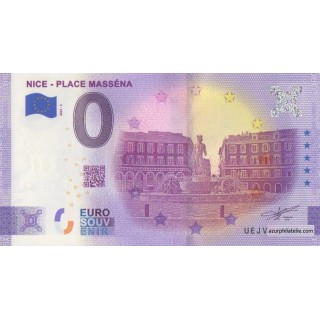 Billet souvenir touristique - 2021-2 - Place Masséna - (Alpes-Maritimes)