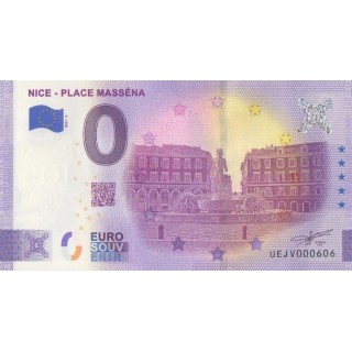 Billet souvenir touristique - 2021-2 - Nice - Place Masséna - (Alpes-Maritimes)