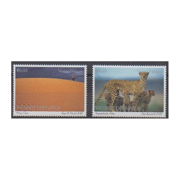 Buy this set of stamps of United Nations (UN - Vienna) of the year 2005 (Nb 450/451).