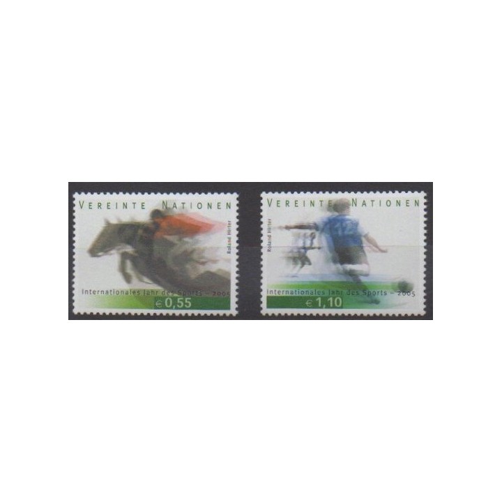 Acheter cette série de timbres des Nations Unies (ONU - Vienne) de l'année 2005 (No 452/453).