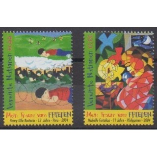 Acheter cette série de timbres des Nations Unies (ONU - Vienne) de l'année 2004 (No 440/441).