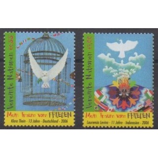 Acheter cette série de timbres des Nations Unies (ONU - Vienne) de l'année 2006 (No 486/487).