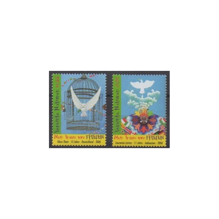 Acheter cette série de timbres des Nations Unies (ONU - Vienne) de l'année 2006 (No 486/487).