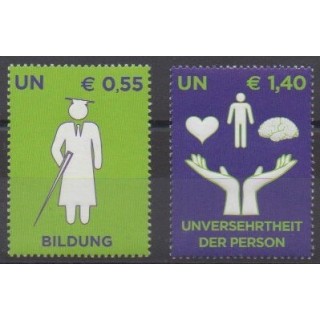 Buy this set of stamps of United Nations (UN - Vienna) of the year 2008 (Nb 553/554).