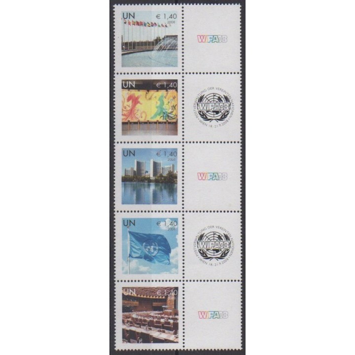 Acheter cette série de timbres des Nations Unies (ONU - Vienne) de l'année 2008 (No 560/564).