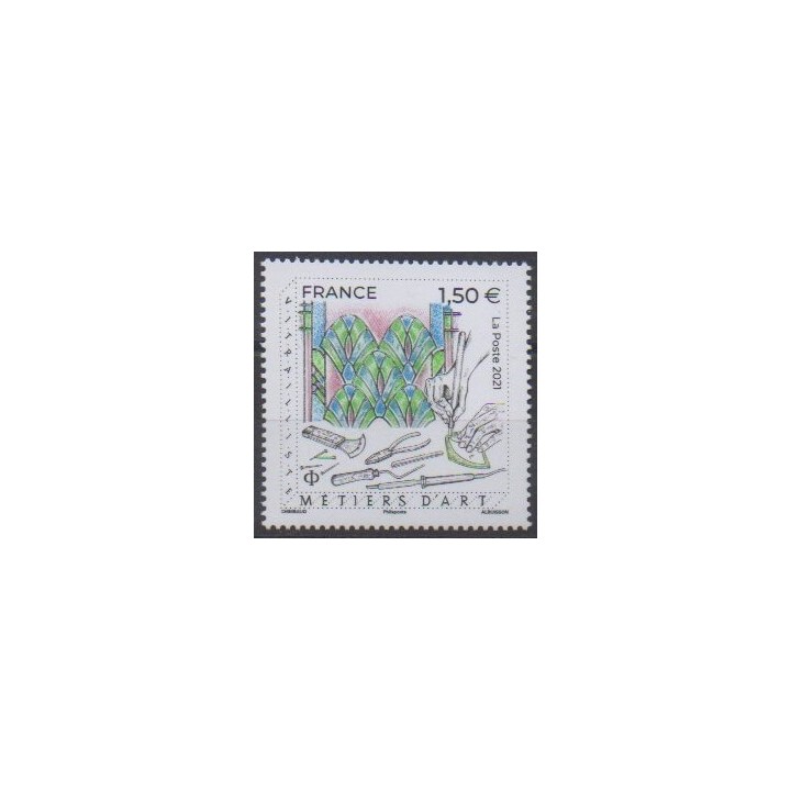 Buy this stamp of France of the year 2021 (Métiers d'art).