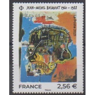 Buy this stamp of France of the year 2021 (Jean-Michel Basquiat).