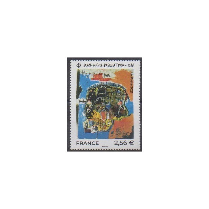 Buy this stamp of France of the year 2021 (Jean-Michel Basquiat).