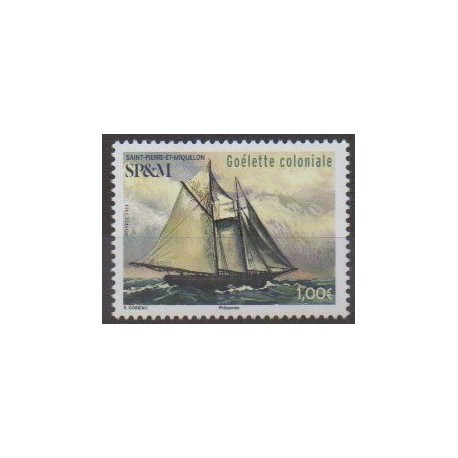 Saint-Pierre et Miquelon - 2021 - No 1259 - Navigation - Goélette coloniale