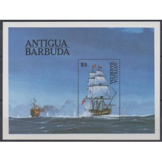 Timbres - Thème bateaux - Antigua et Barbuda - 1984 - No BF 75